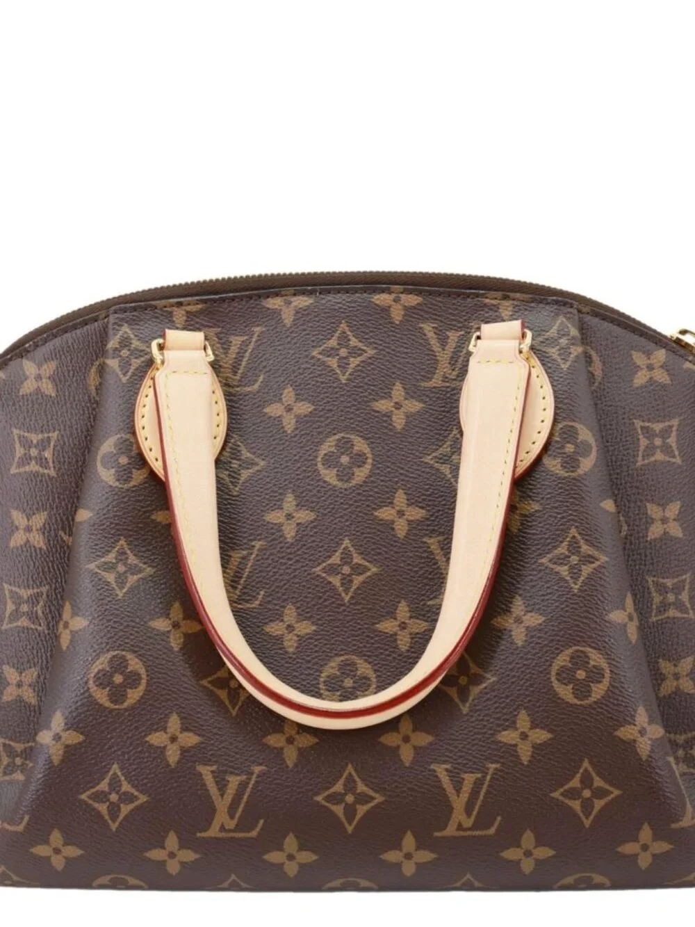 Louis Vuitton  Rivoli PM Monogram Canvas Satchel Bag Brown